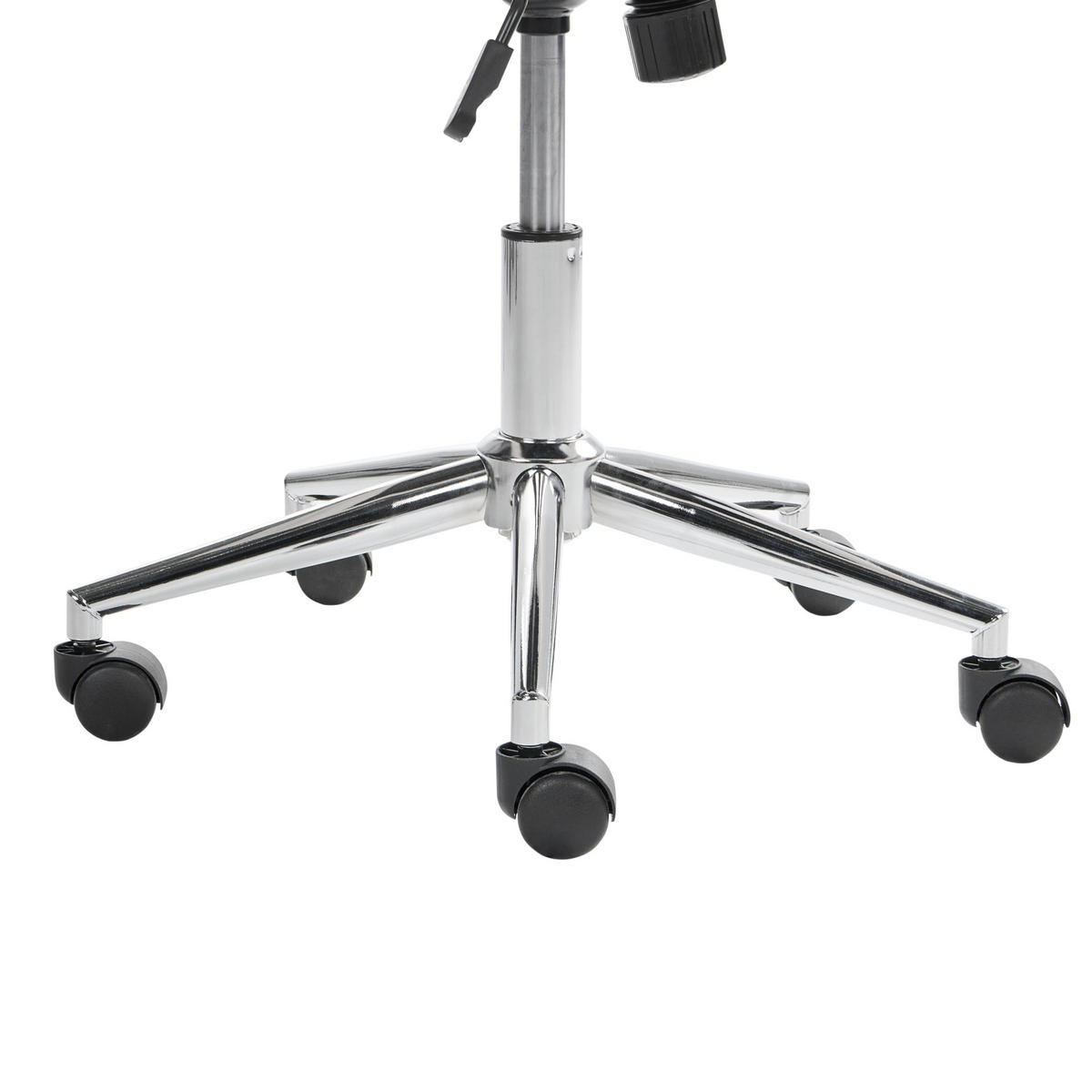 BÜROSTUHL Samtstoff Cremeweiß Melrose - Weiß, Textil (60/82/60cm) - Beliani
