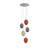 GALERIELEUCHTE Echos 5-flammig Mehrfarbig Ø 18cm - Multicolor/Schwarz, Glas (18/18/20cm) - s.luce