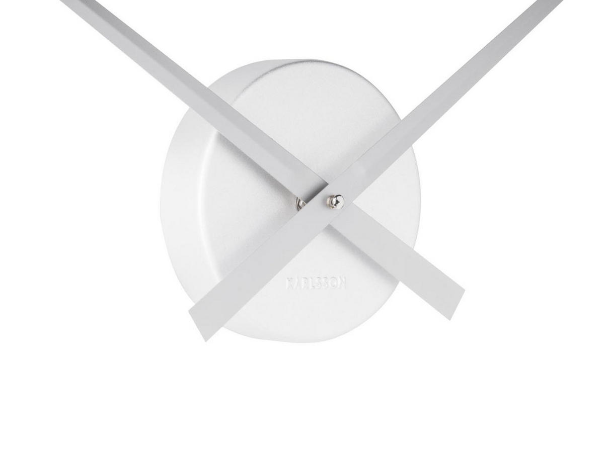 WANDUHR Silber 44x44cm - Silberfarben, Metall (44/44/5cm) - ONZENO