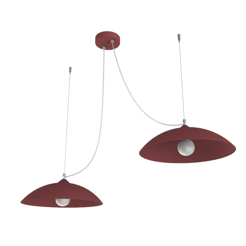 HÄNGELEUCHTE Dream X2 - Rot, Metall (40/40/9cm) - Lumicom
