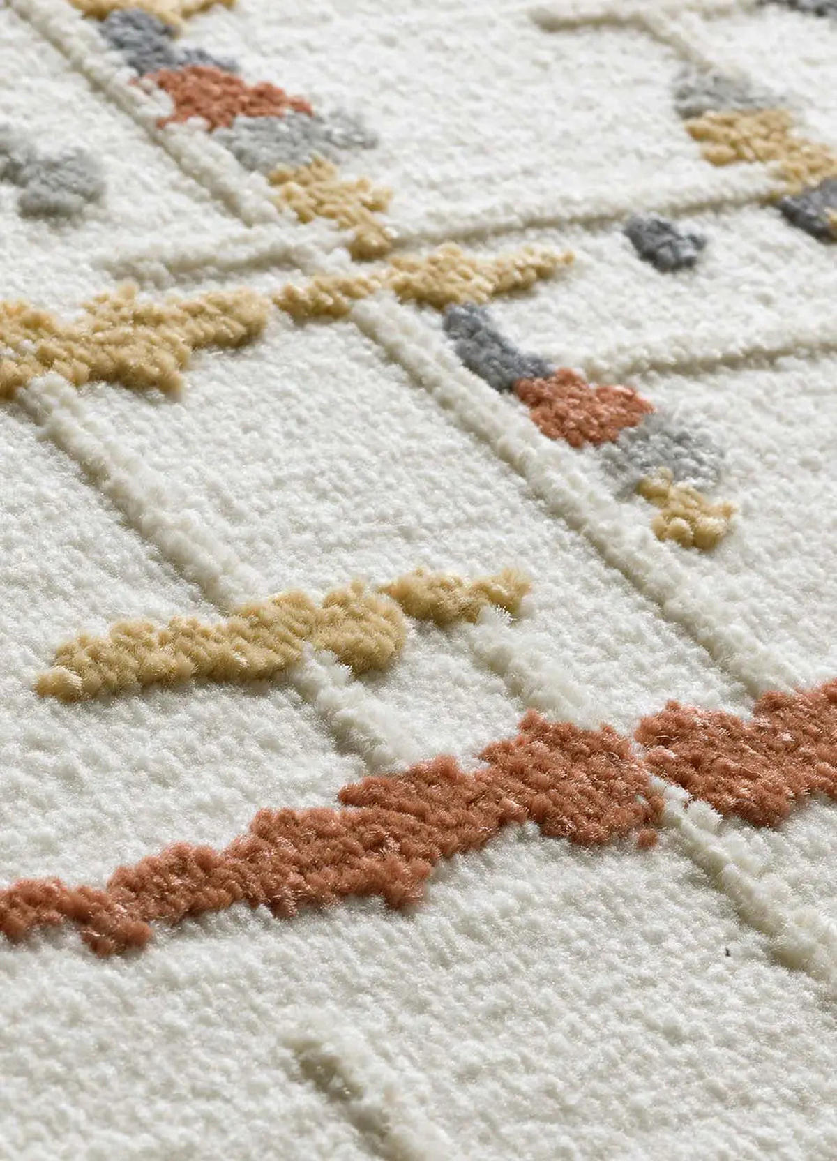 KURZFLORTEPPICH Creme / Mehrfarbig Amara 200/290 cm - Multicolor/Creme, Naturmaterialien/Textil (200/290cm) - Atticgo