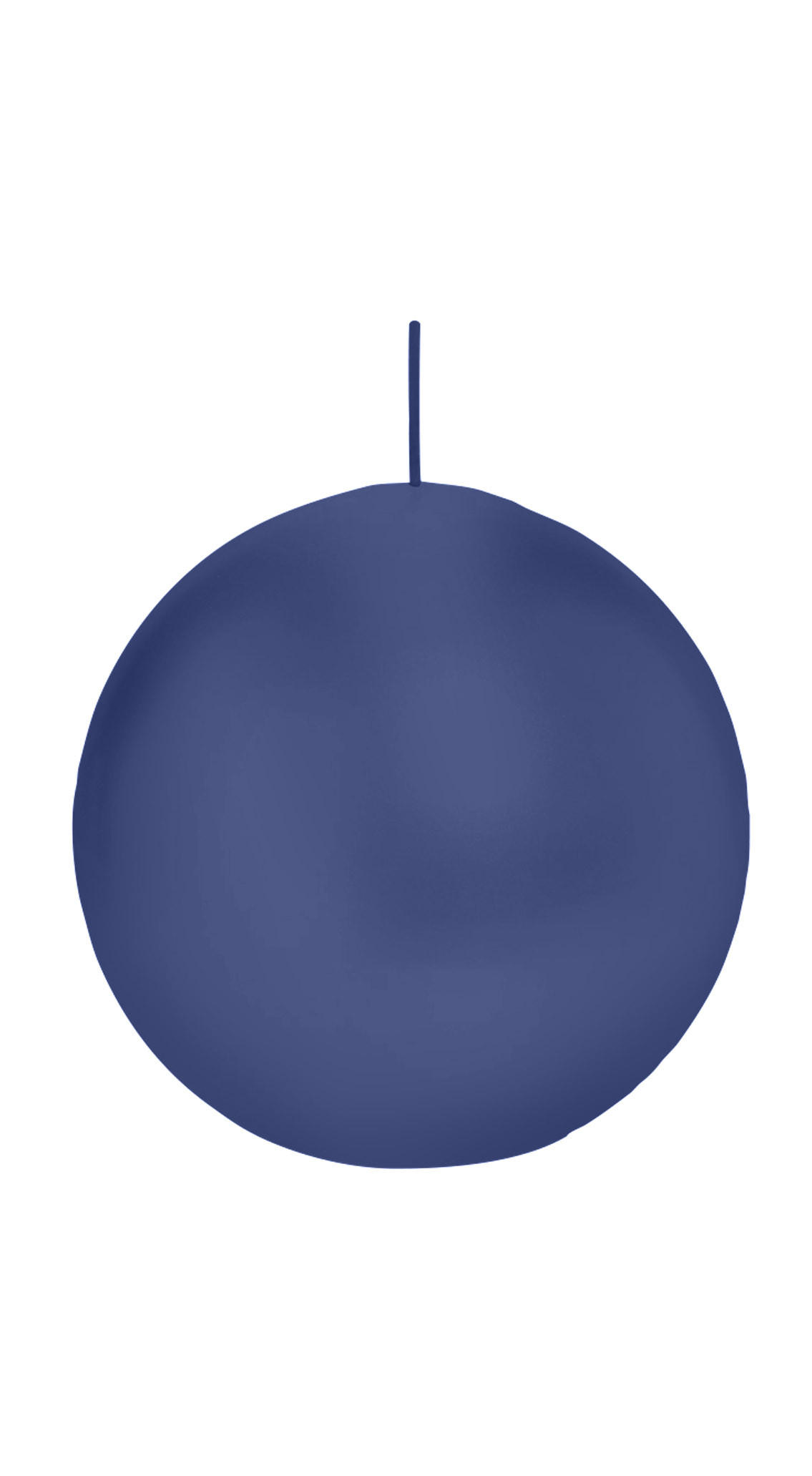 KUGELKERZEN Dunkelblau Ø 100 mm, 6 Stück - Dunkelblau, Paraffin (10/10/10cm) - Wiedemann Kerzen