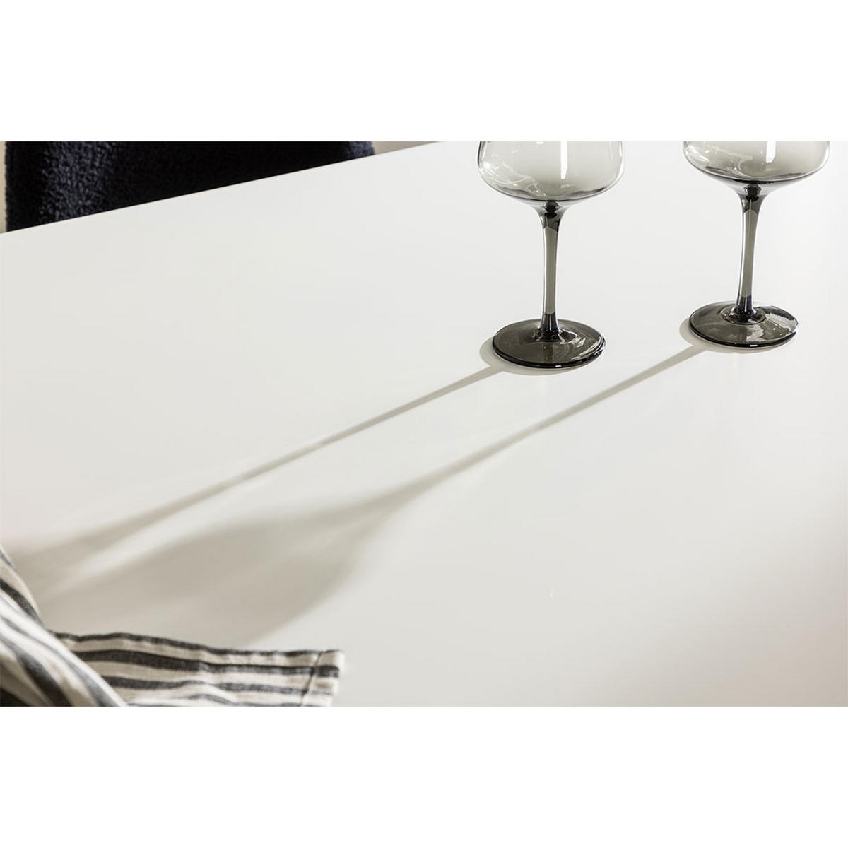 ESSTISCH, Silar, Weiß, MDF, 90 x 180 x 75 cm - Weiß, Holzwerkstoff/Metall (180/90/75cm) - ebuy24