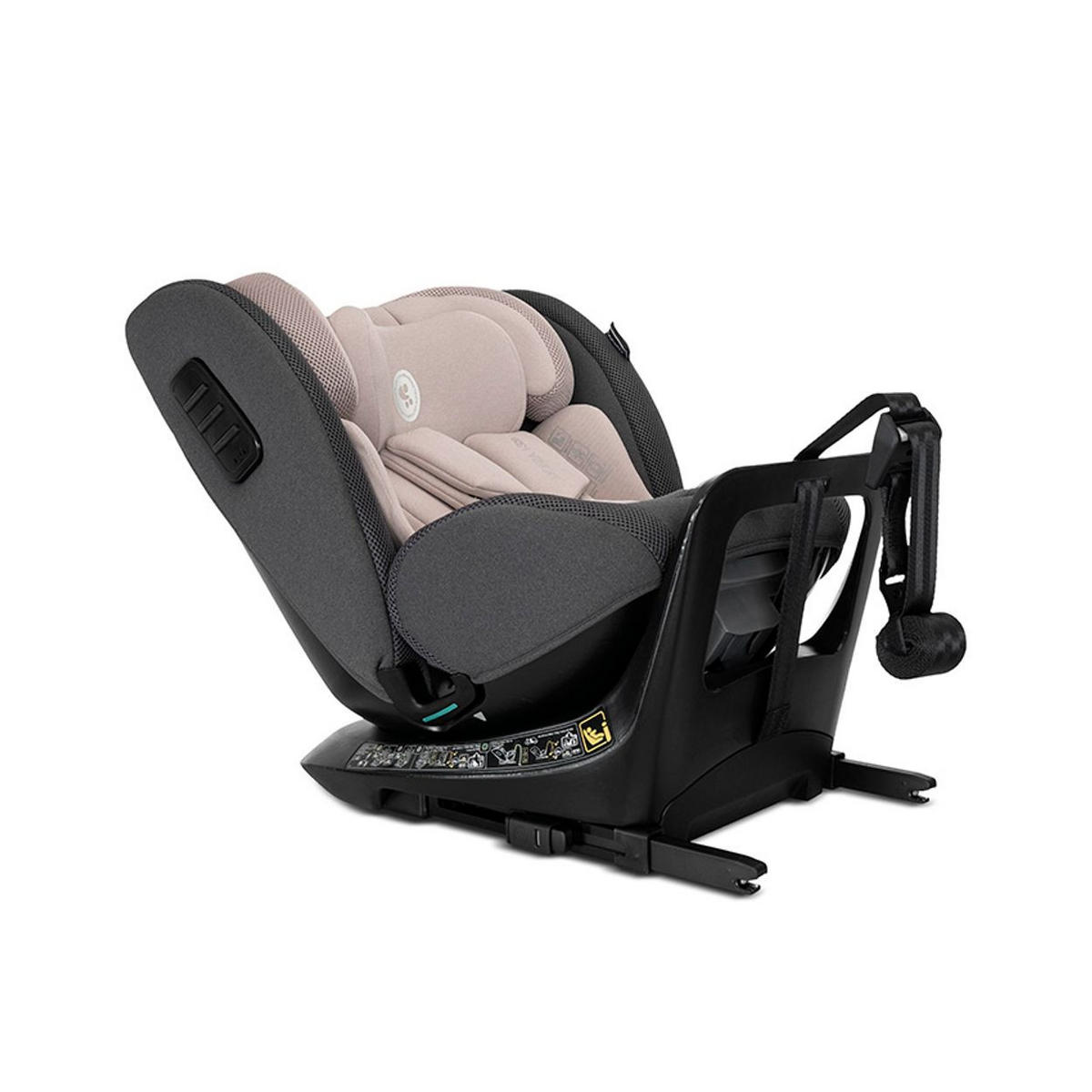 KINDERSITZ Monza i-Size beige (40-150cm) Isofix, Anti-Rebound-Bügel, drehbar - Beige, Textil (45/76/51cm) - Lorelli