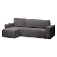 ECKSOFA Kingi Braun - Braun, Textil (244/83/142cm) - Pillovely