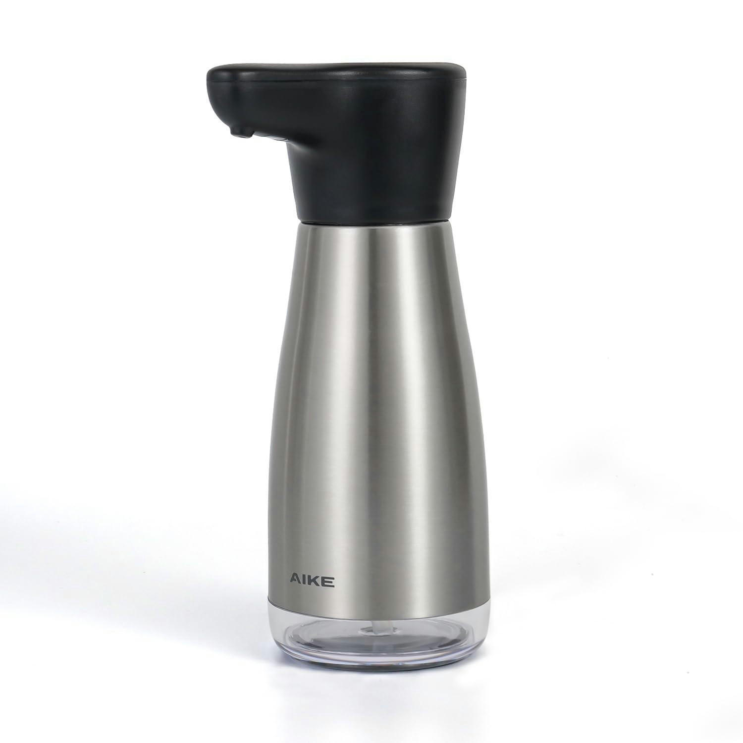 SEIFENSPENDER Edelstahl 420 ml wiederaufladbar IPX7 Wasserdicht - Silberfarben, Metall (8.2/21.4/11.1cm)