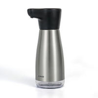 SEIFENSPENDER Edelstahl 420 ml wiederaufladbar IPX7 Wasserdicht - Silberfarben, Metall (8.2/21.4/11.1cm)
