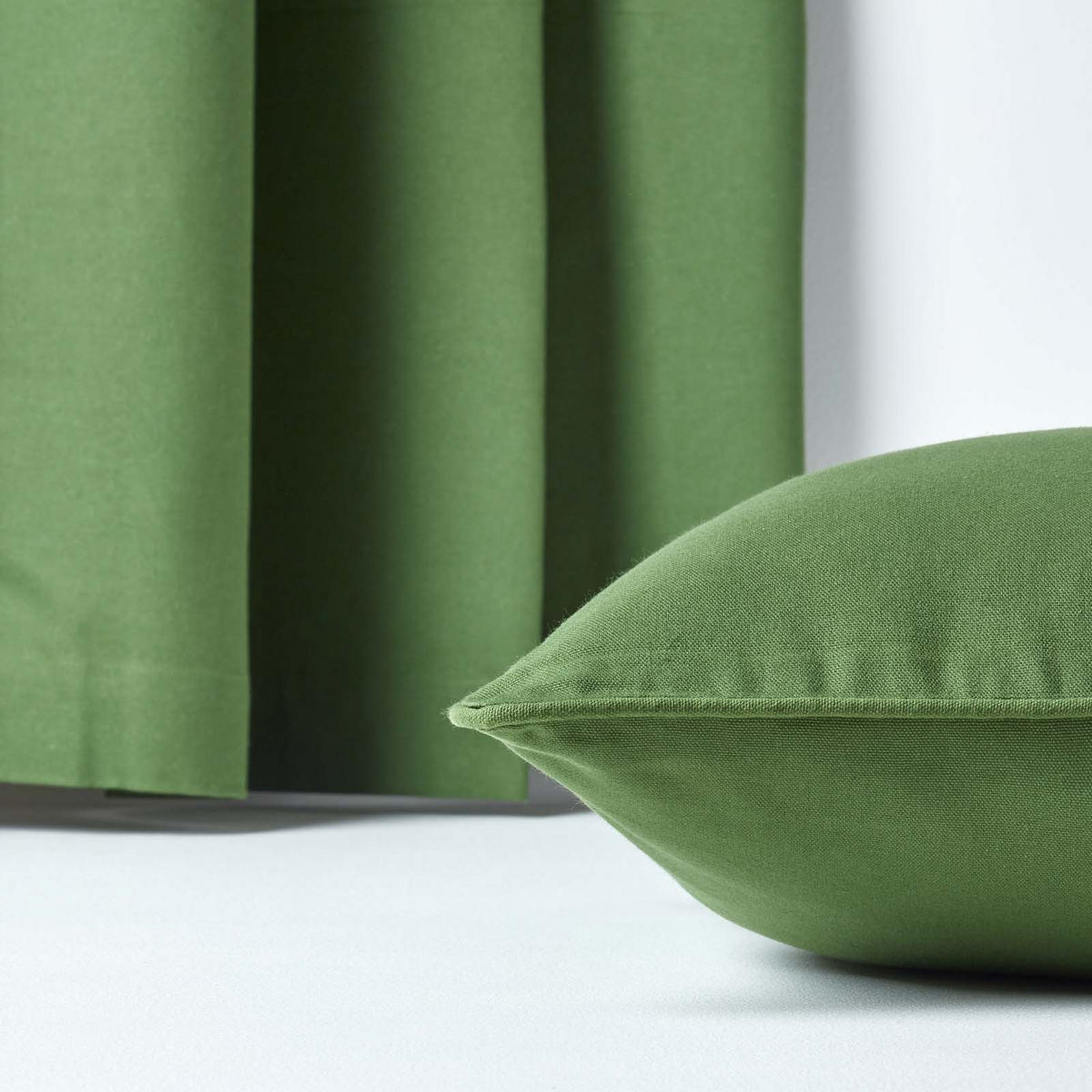 KISSENHÜLLE olivgrün 30/30 cm, 100% Baumwolle - Olivgrün, Textil (30/30cm) - Homescapes