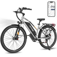 E-BIKE BK27PRO 28 Zoll 48V 16Ah mit NFC - Silberfarben, Metall (87cm) - HITWAY