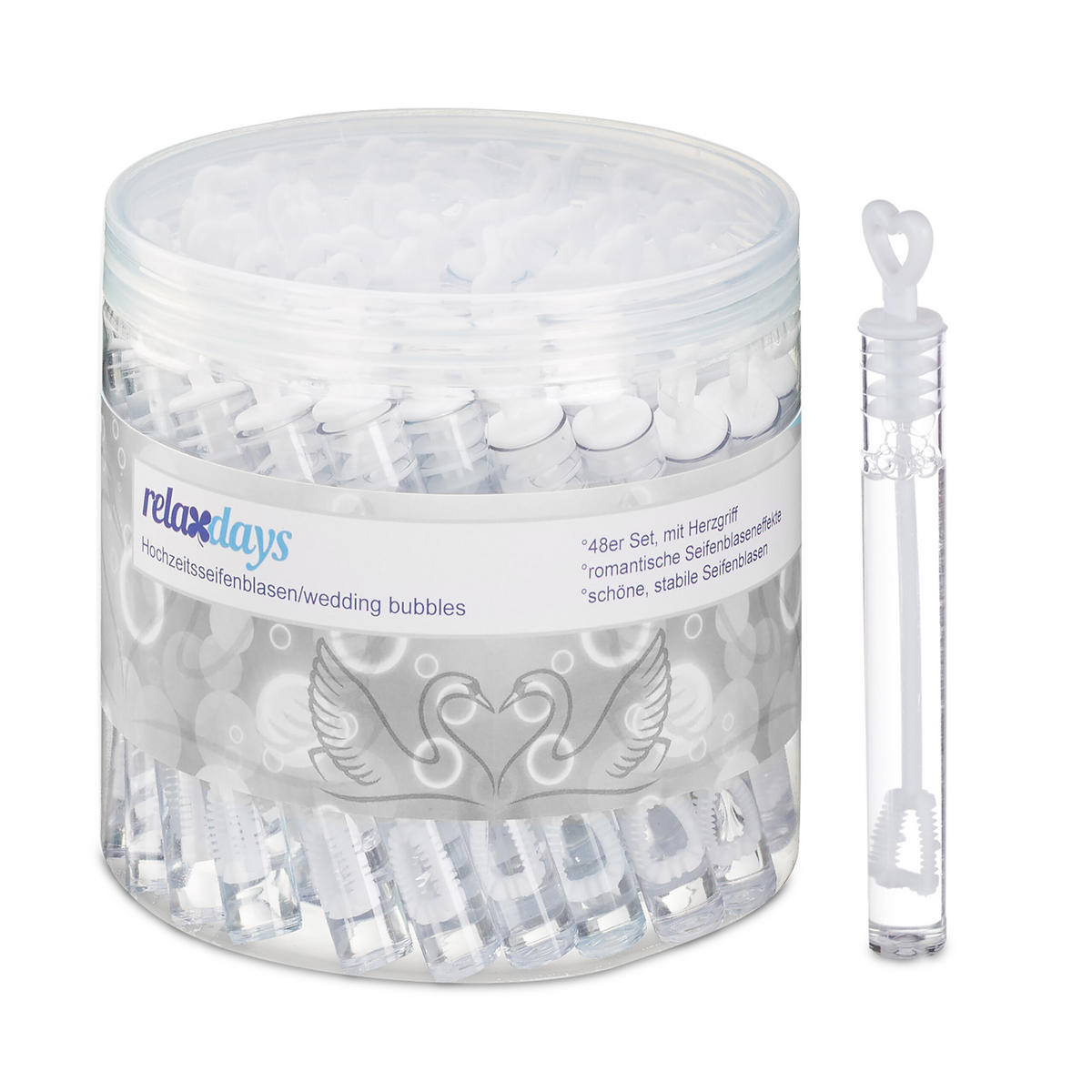 48XSEIFENBLASEN - Multicolor, Kunststoff (1.3/10.5/1.3cm) - Relaxdays