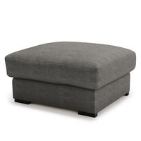 POLSTERHOCKER - Anthrazit/Schwarz, Kunststoff/Textil (92/42/92cm) - home24