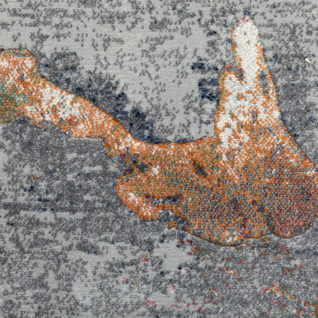 Thumbnail - Steffensmeier Moderner, Grau, Textil, Marmor Optik, Rechteckig, 133x195 cm, Fasern thermofixiert (heatset), Teppiche & B...