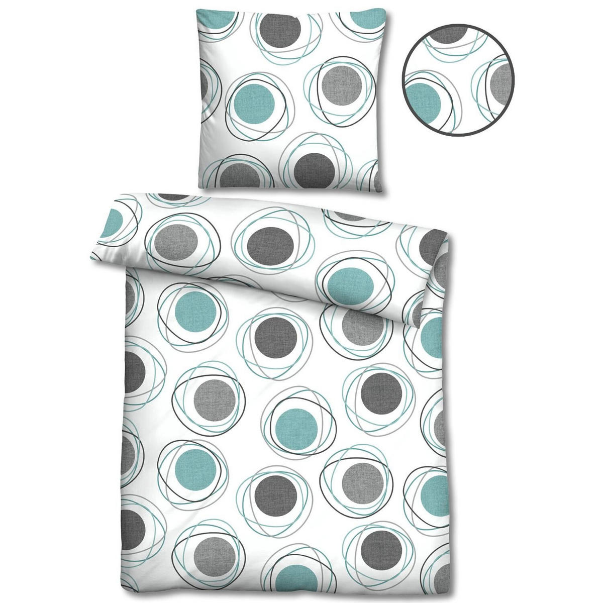 BETTWÄSCHE 155x220 cm - Weiß, Textil (155/220cm)