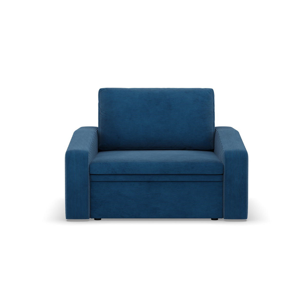 LOUNGESESSEL ORBIT, 90 CM, Cord - Dunkelblau - Dunkelblau, Textil (118/80/87cm)