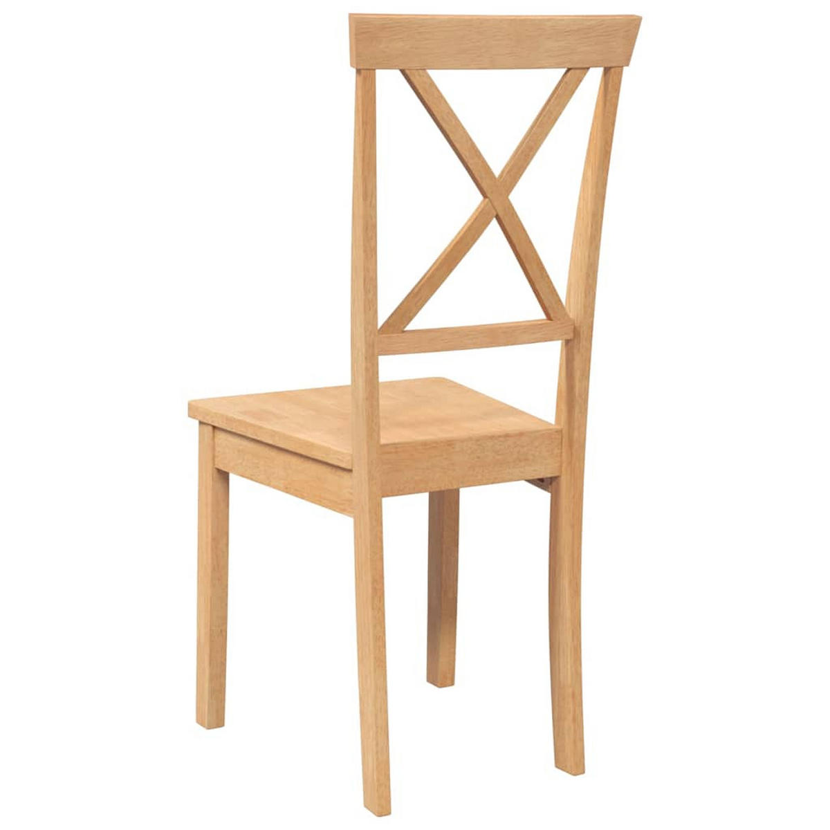 ESSZIMMERSTÜHLE 2 Stk. Massivholz Gummibaum 42.5*53.5*94cm - Braun, Holz (42.5/94/53.5cm) - ZMH