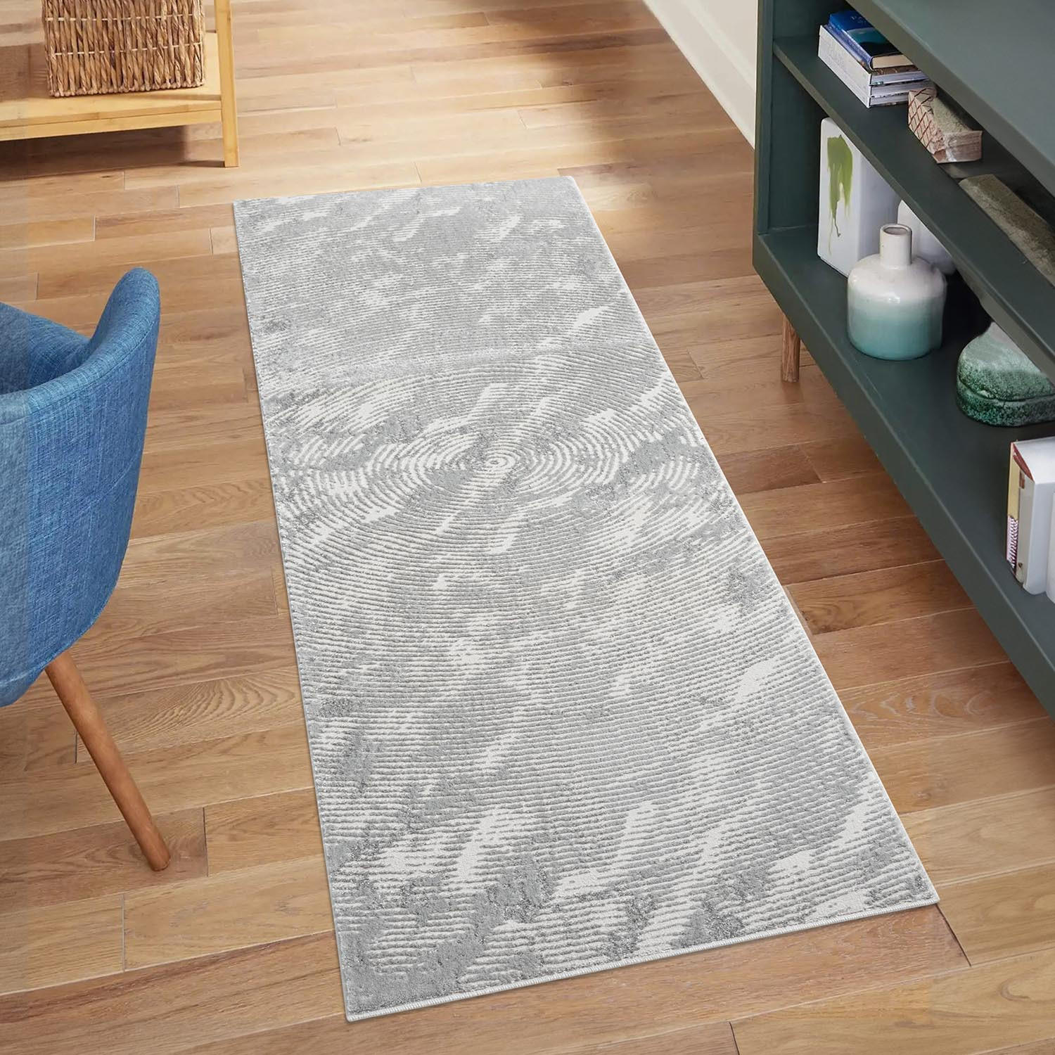KURZFLOR-TEPPICH Antik 481 Grau 80x300 cm - Grau, Textil (80/300cm) - carpet city