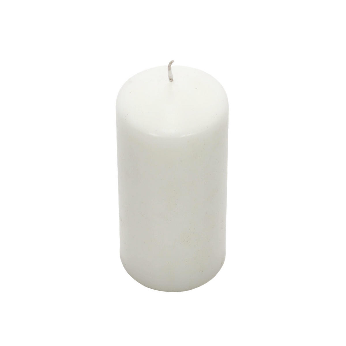 KERZE aus Paraffin 7/7/15 cm - Weiß, Paraffin (7/15/7cm) - Home Styling Collection