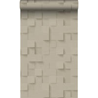 TAPETE 3D-Würfel 50 x 900 cm - Beige, Papier (50/900cm) - Origin Wallcoverings