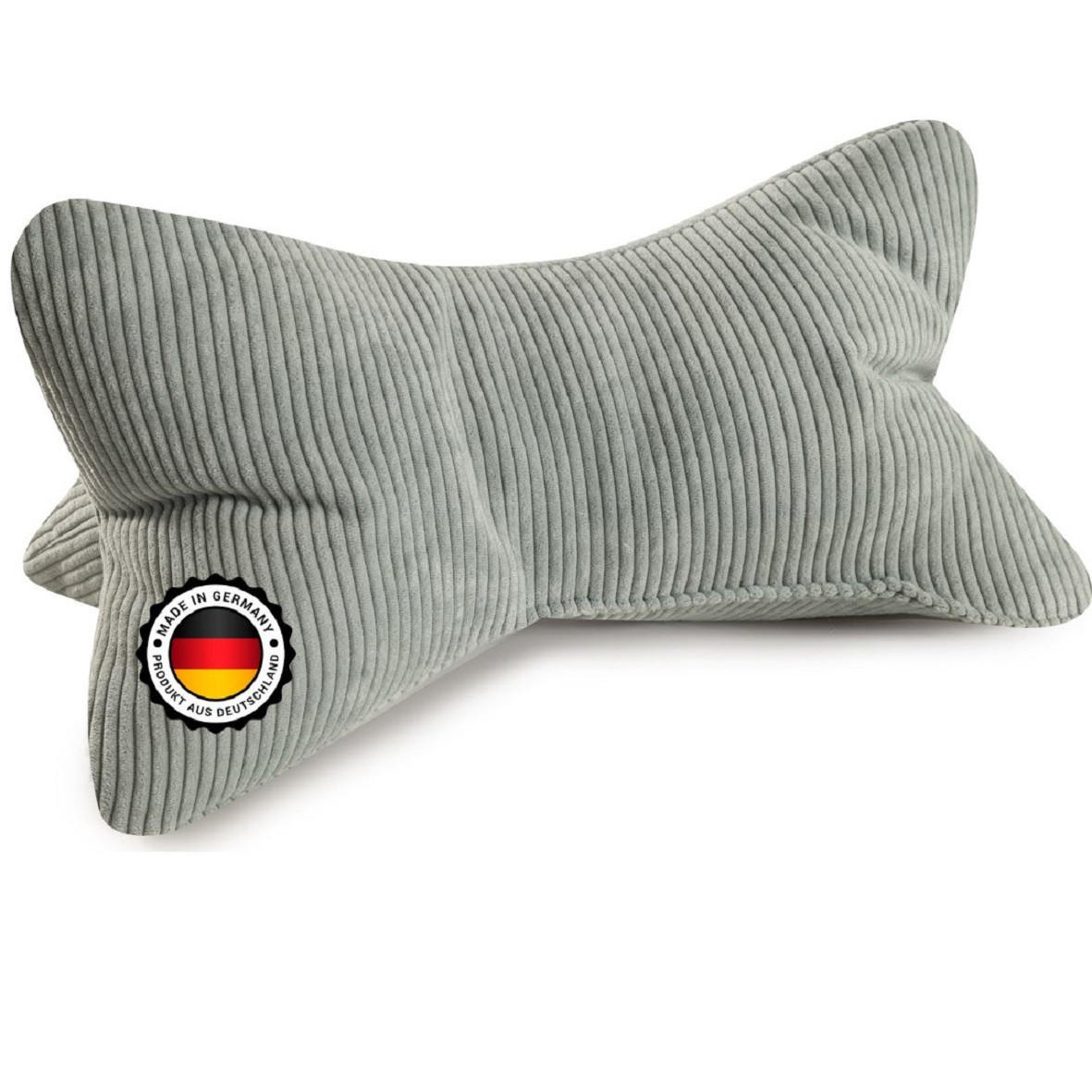 KISSEN Leseknochen Selma - Mintgrün, Textil (22/42cm) - Bonvionn