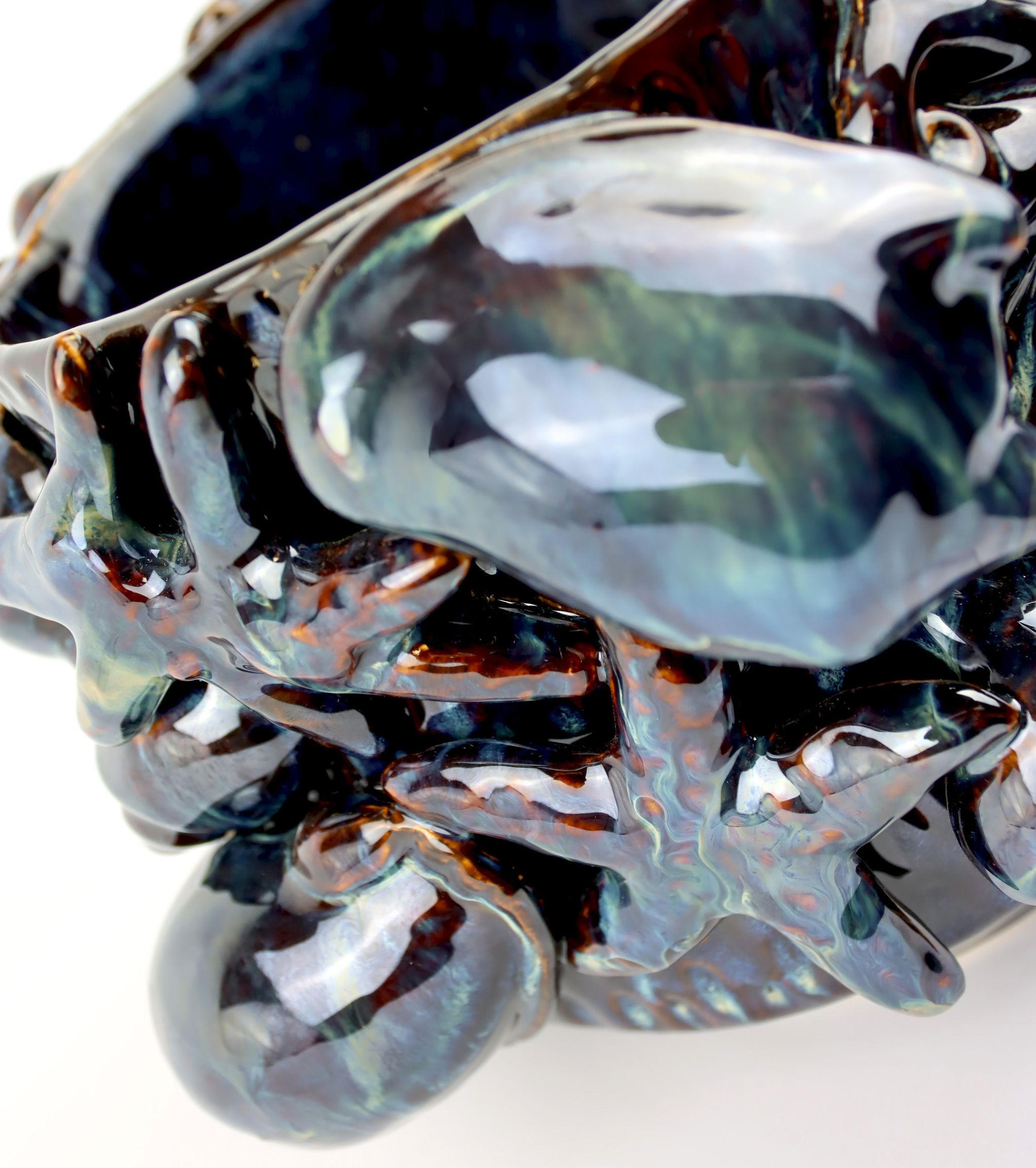 ÜBERTOPF Shells - Schwarz, Keramik (23/16/23cm) - FURNARO