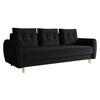 SCHLAFSOFA Palermo - Schwarz/Naturfarben, Holz/Textil (227/95/82cm) - MIRJAN24