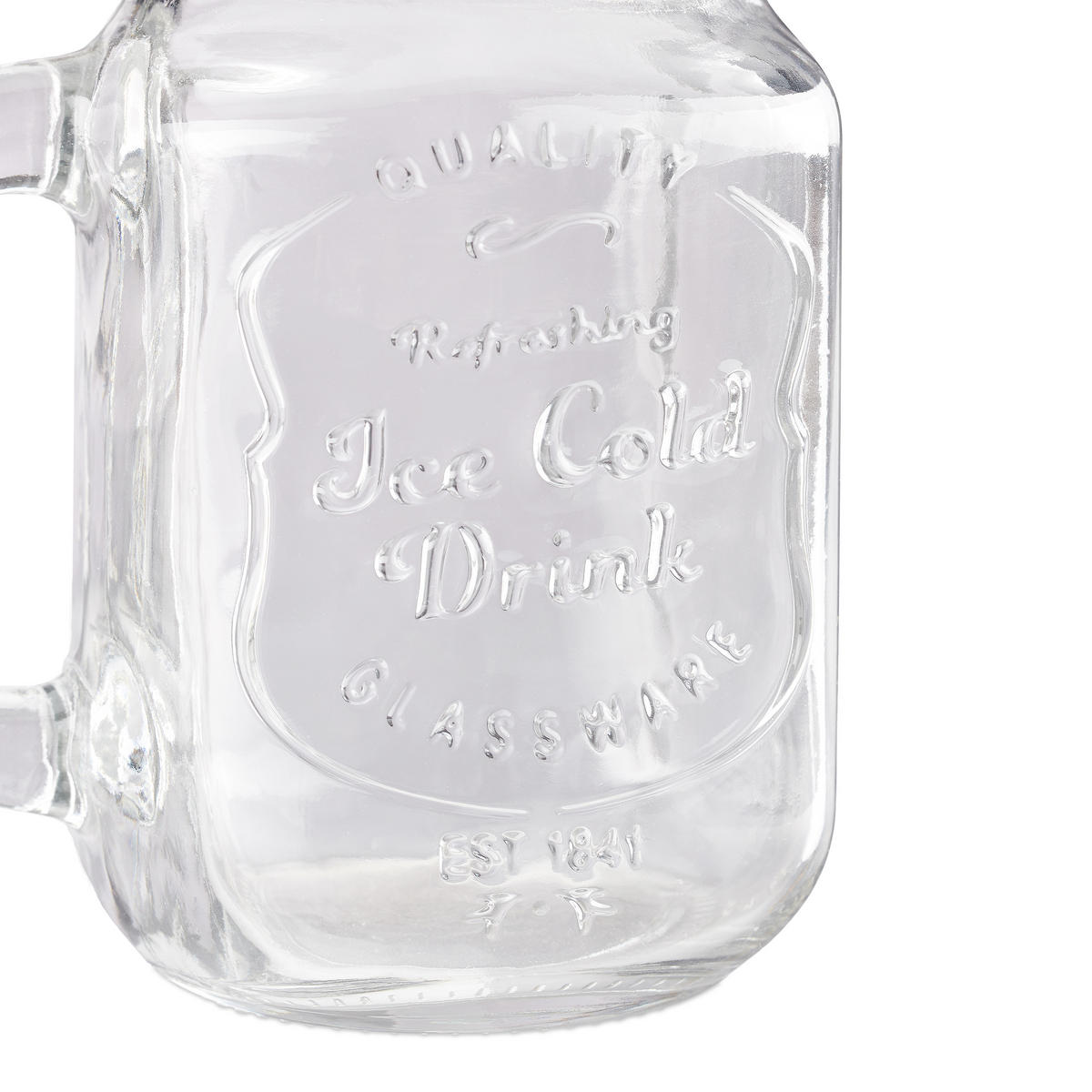 8XTRINKGLÄSER - Transparent, Glas/Kunststoff - Relaxdays