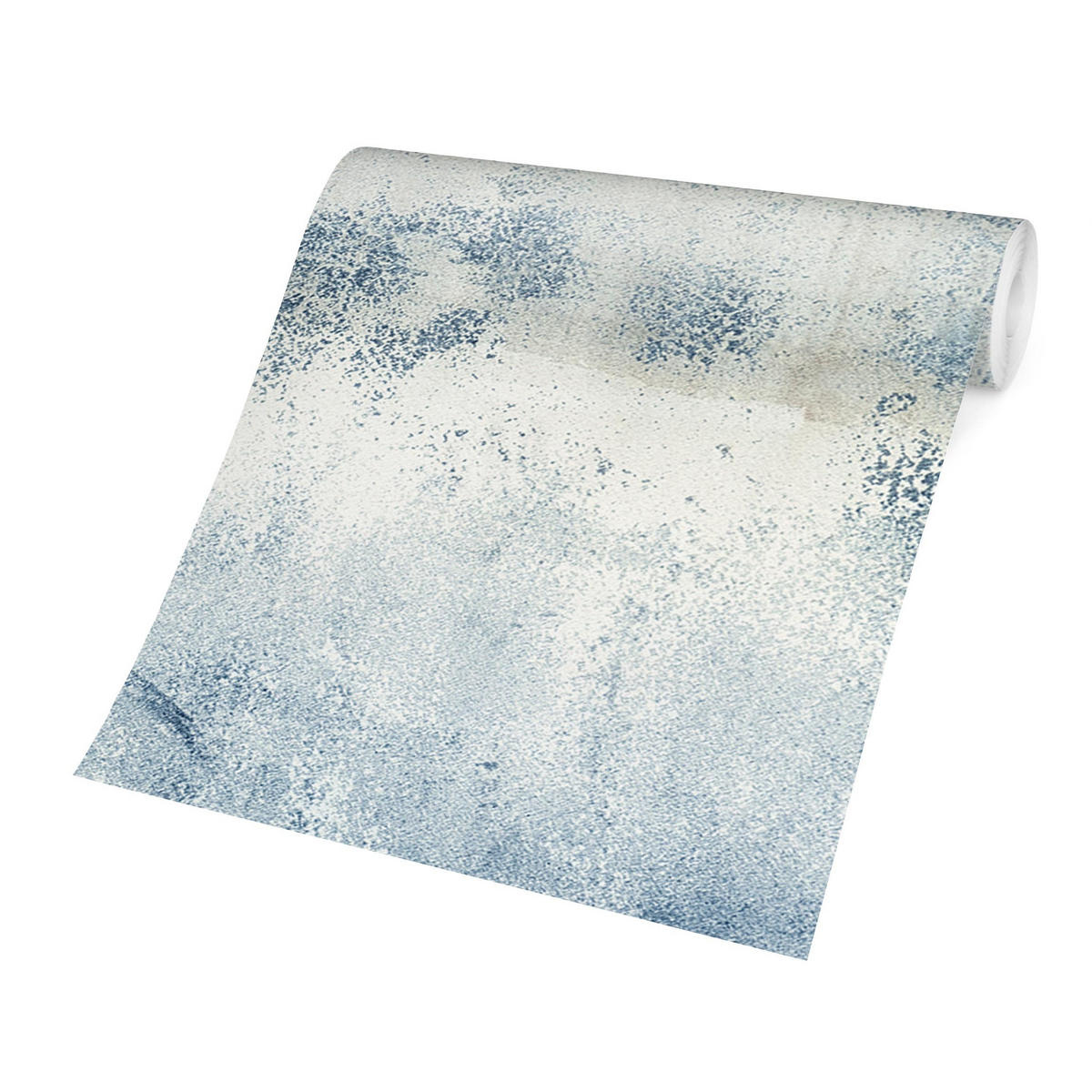 FOTOTAPETE Betonwand Shabby Putz Blau 288/190 cm - Blau, Papier (288/190cm) - Bilderwelten