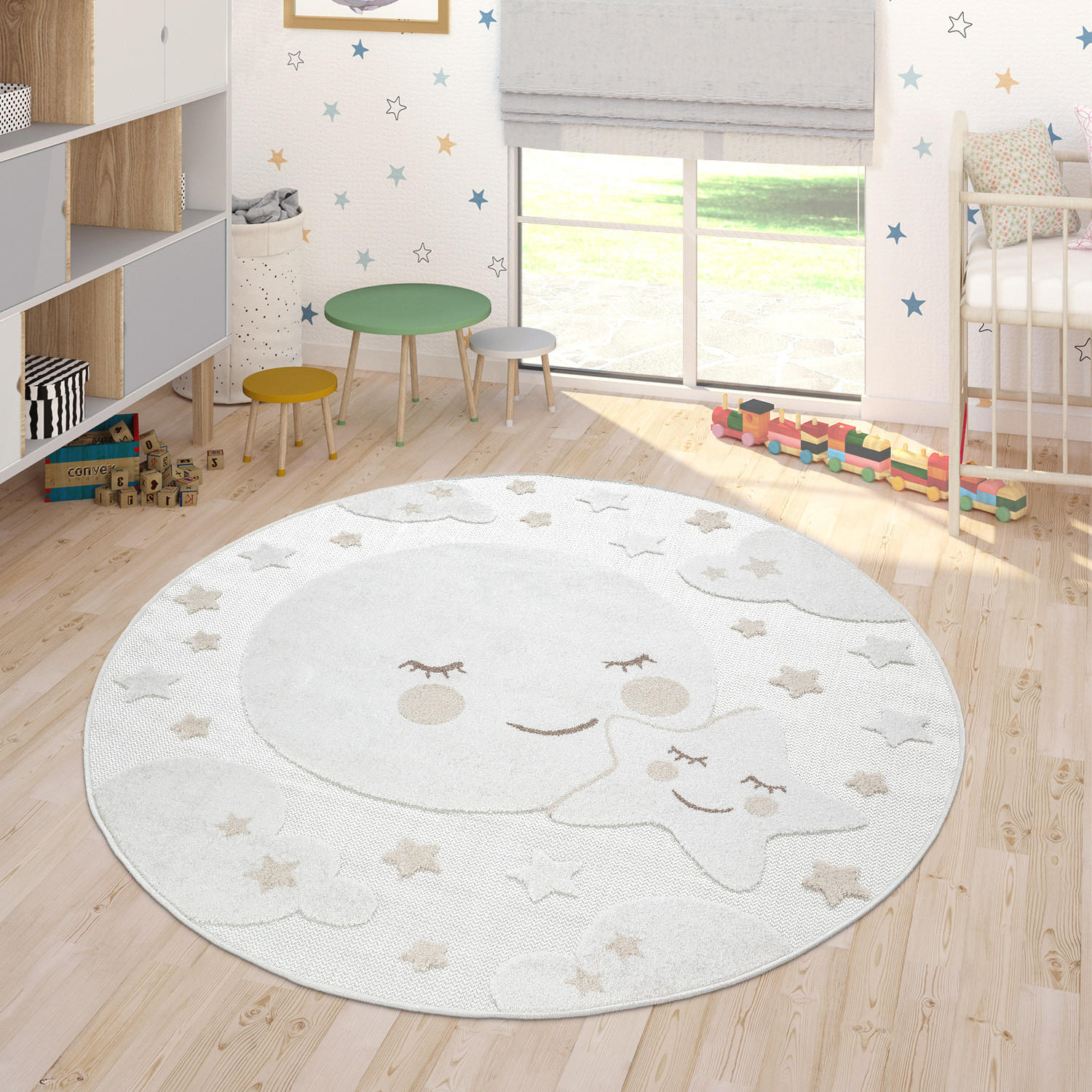 KINDERTEPPICH 160/160 cm Tweet 465 - Creme, Textil (160/160cm) - Paco Home