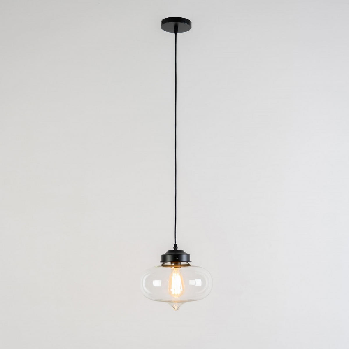 HÄNGELEUCHTE Cerro, Transparant, 22cm - Transparent, Glas (22/30/22cm) - KOSILUM