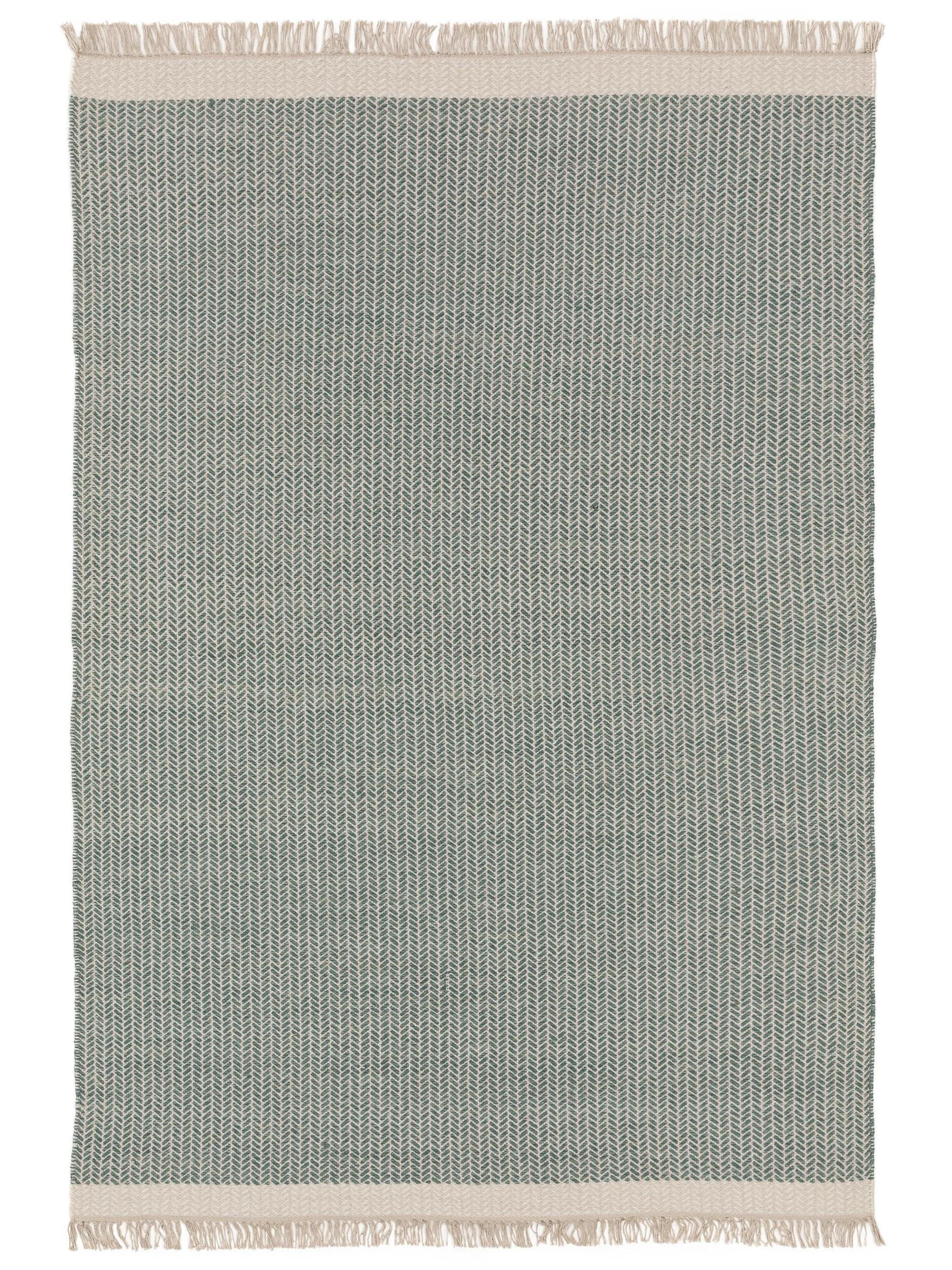 WOLLTEPPICH Kim Mint 120x170 cm - Mintgrün, Textil (120/170cm) - benuta Pure