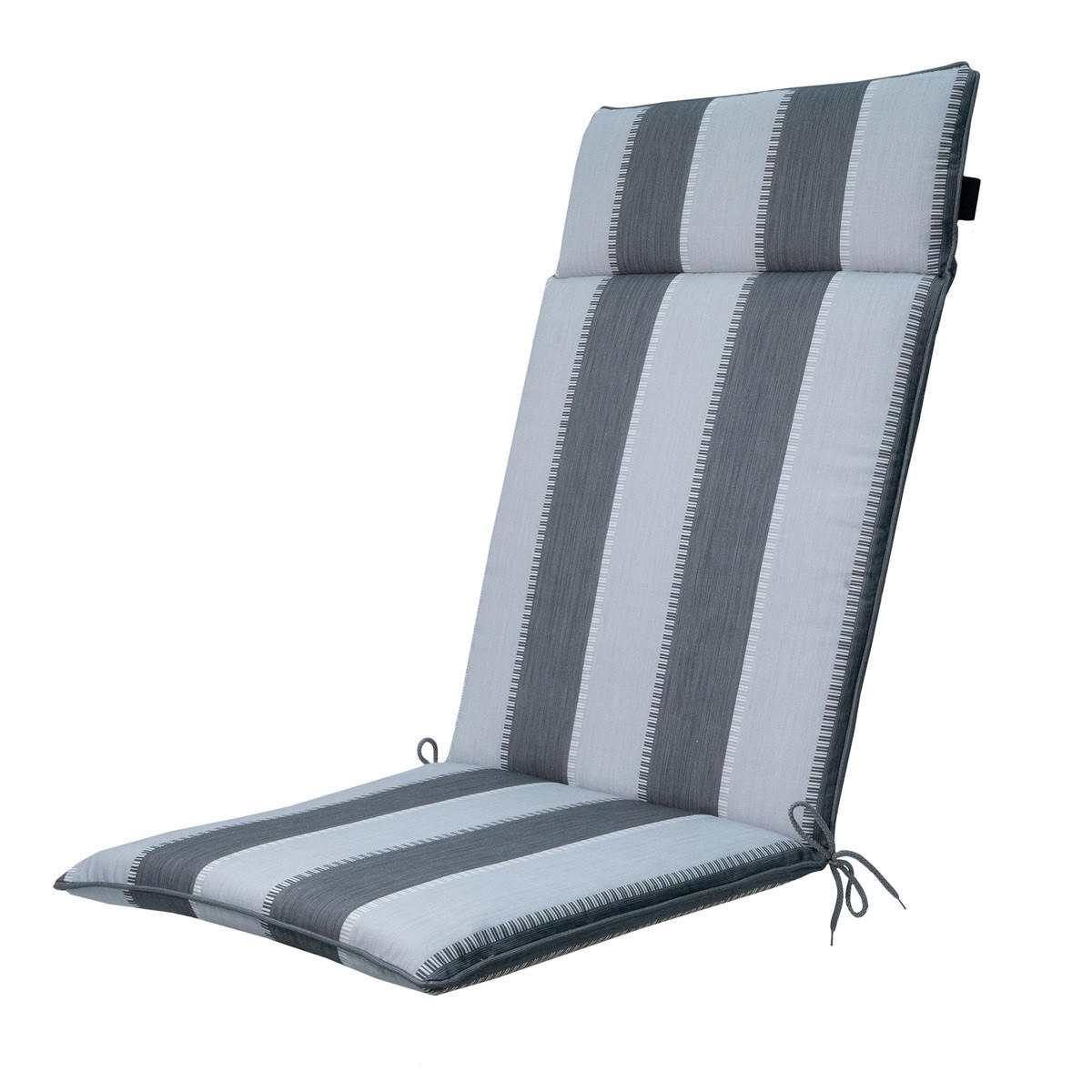 GARTENSTUHLKISSEN Banda 120/50 cm 4er-Set - Grau, Textil (50/8/120cm) - Madison