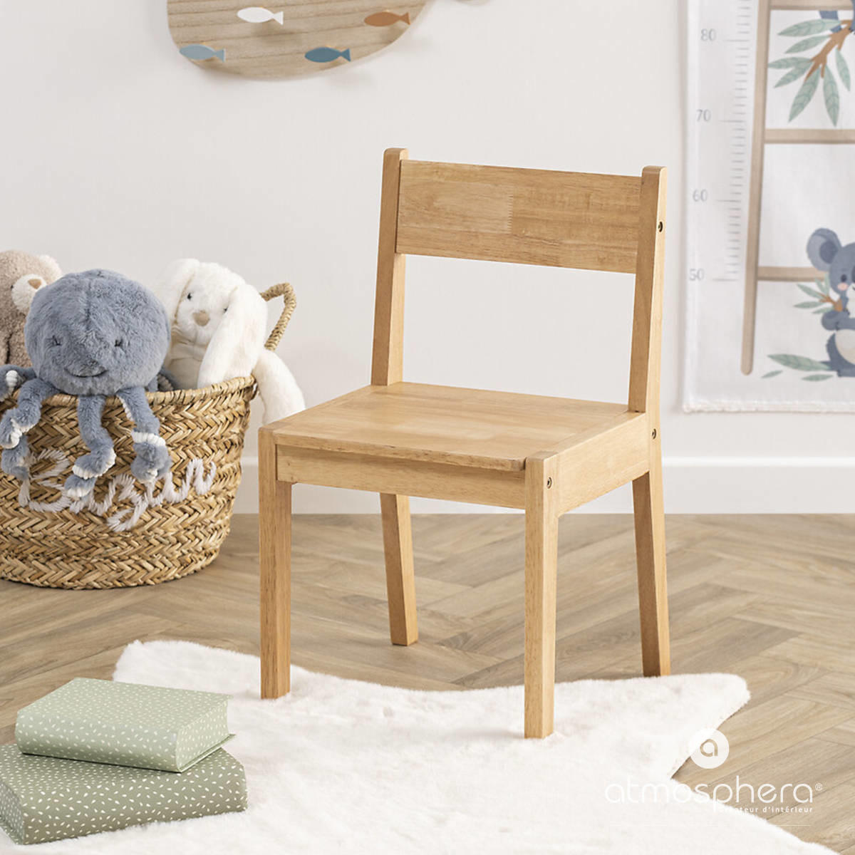 KINDERSTUHL Robin, Holz, Naturfarben - Braun, Holz (30/55/32cm) - Atmosphera for kids