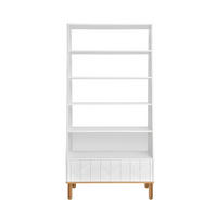 KINDERREGAL Toteme Weiß - Weiß, Holzwerkstoff (90/183/40cm) - RAUMHIRSCH FURNITURE