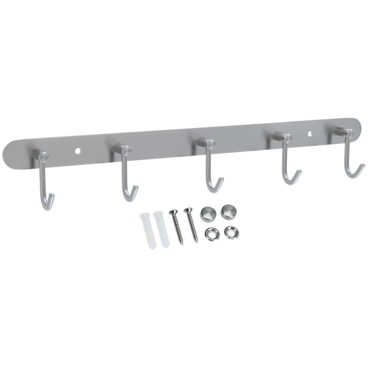 GARDEROBENLEISTE 38.1/5.5/5.5 cm - Silberfarben, Metall (5.5/5.5/38.1cm) - Intirilife