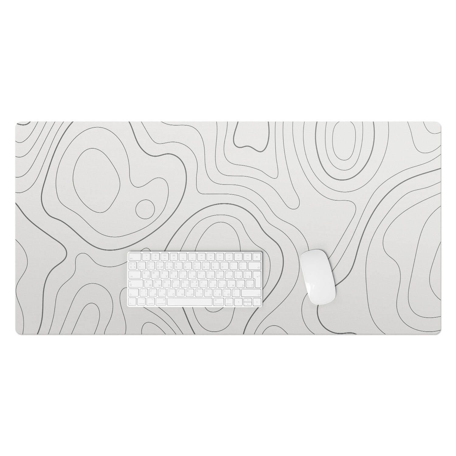 SCHREIBTISCHUNTERLAGE 100x50 cm Weiß - Weiß, Kunststoff (100/50/1.6cm) - Wallfluent