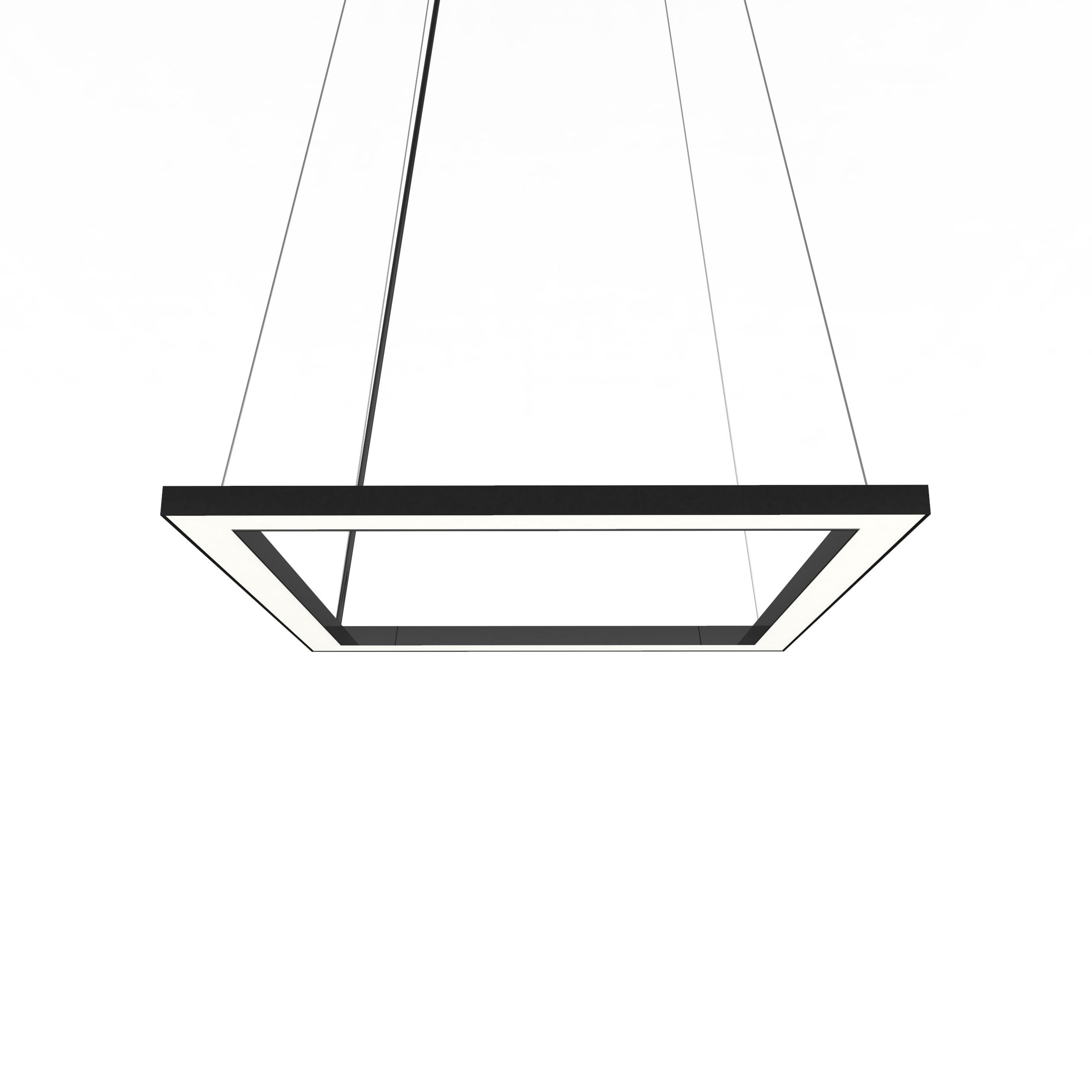 LED-HÄNGELEUCHTE - Schwarz Hochglanz, Metall (40/40/100cm) - Lumicom