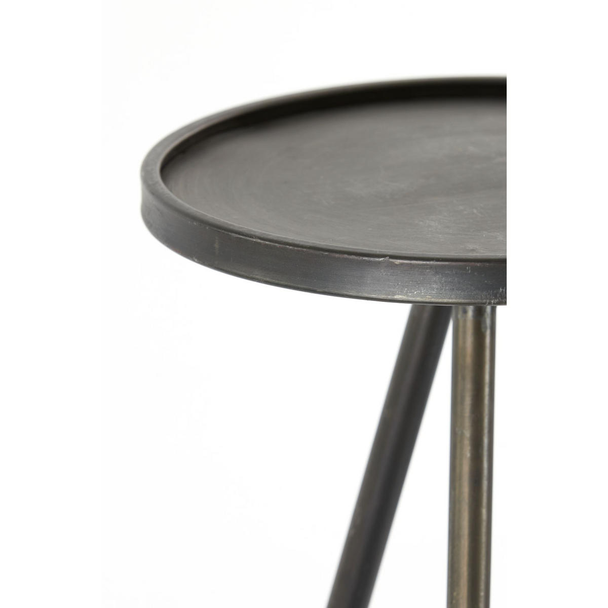 SÄULE Envira Grau Ø30/80,5 cm - Grau, Metall (30/30/80.5cm) - Light & Living