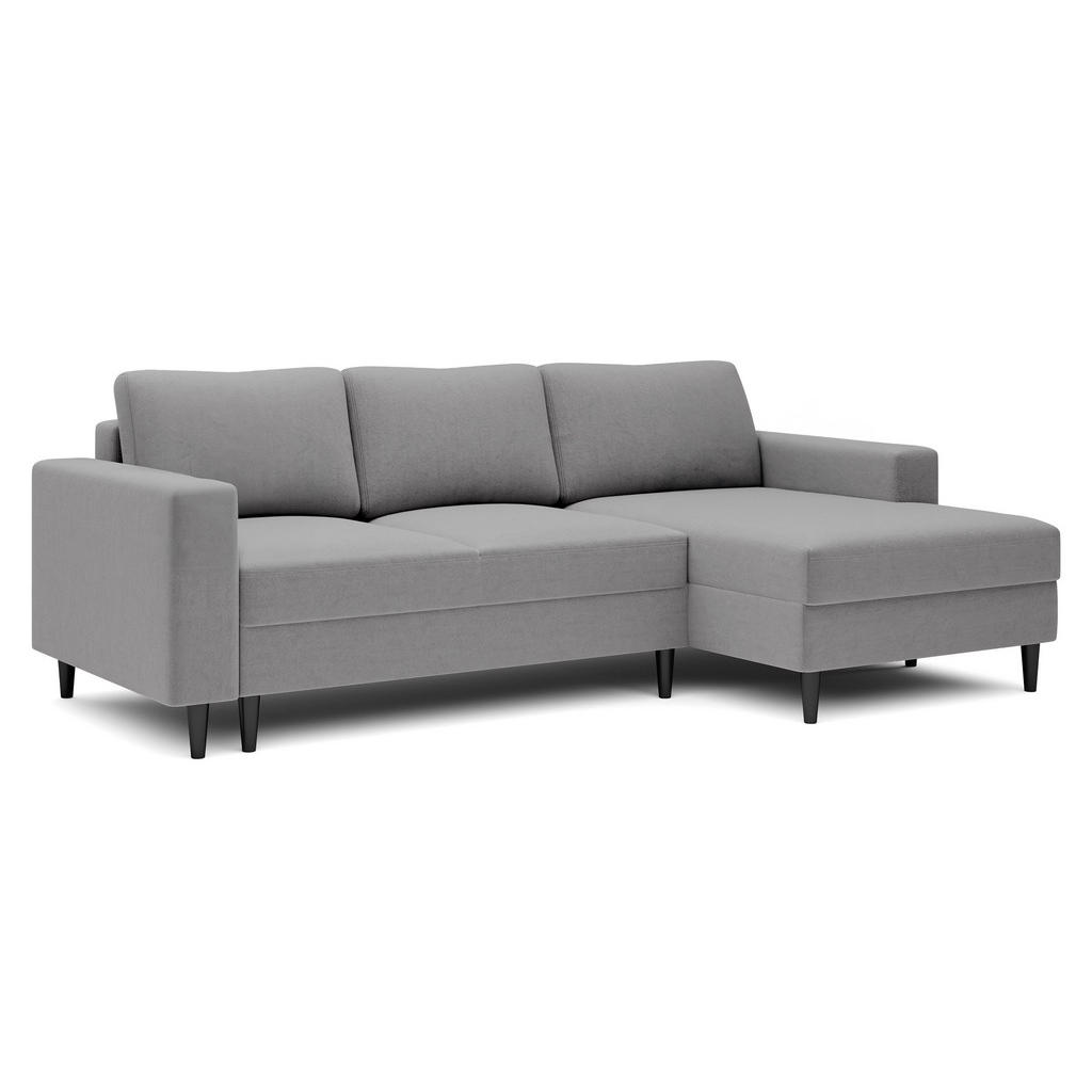 Thumbnail - Selsey Ecksofa, Grau, Textil, L-Form, Ottomane rechts, 230x143 cm, Wohnzimmer, Sofas & Couches, Wohnlandschaften, Ecksof...