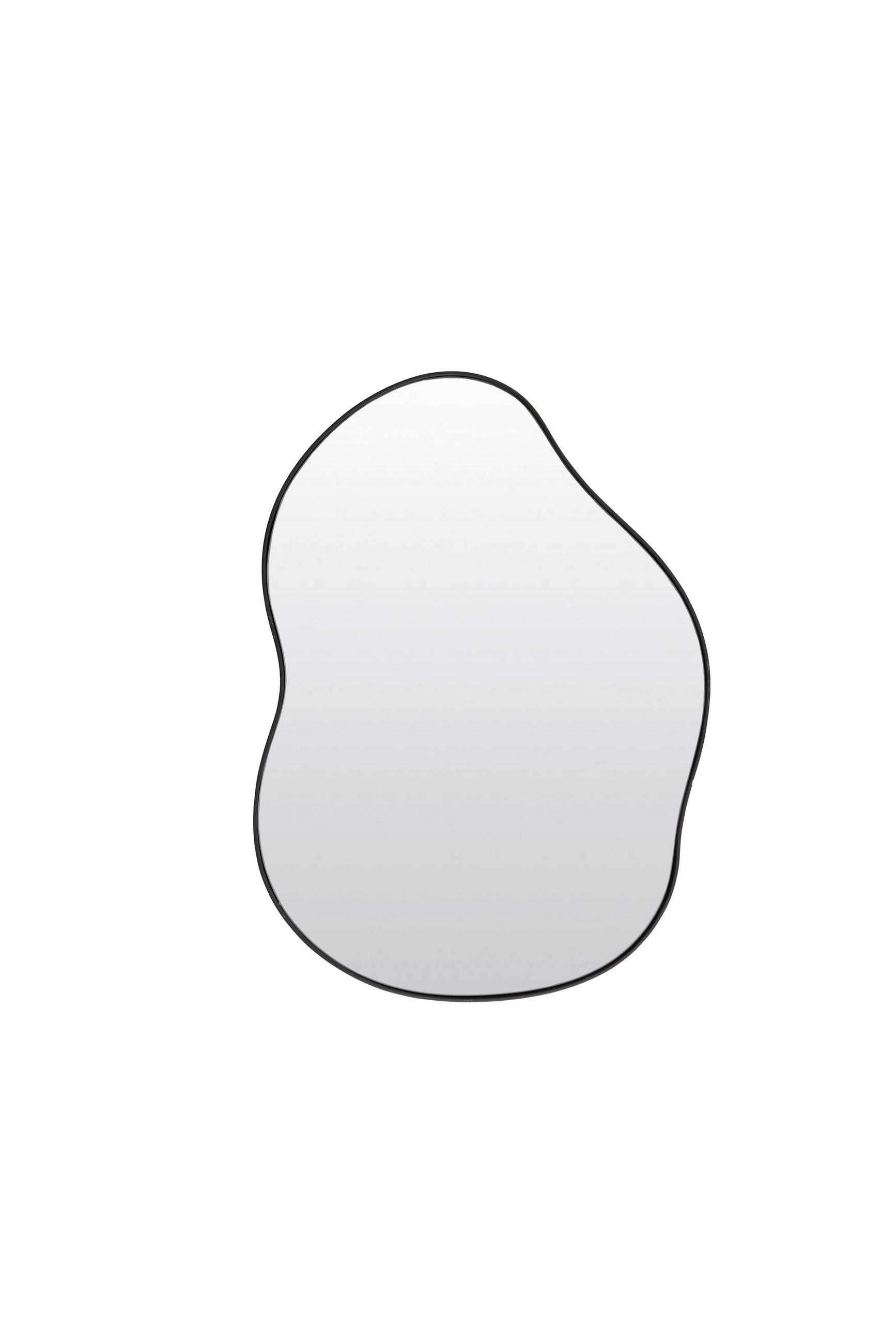 SPIEGEL Azula Schwarz 61.5/1.5/84 cm - Schwarz, Glas (1.5/84/61.5cm) - Light & Living