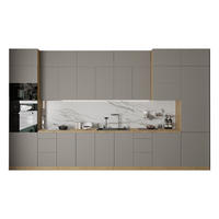 KÜCHENZEILE – Küchenblock 420 cm VELORA – KU-S39 – Beige - Beige, Holzwerkstoff (420/248/58cm) - hi-markt