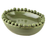 DEKOSCHALE Yarine grün 22/17/8 cm Keramik - Grün, Keramik (8cm) - Mondex