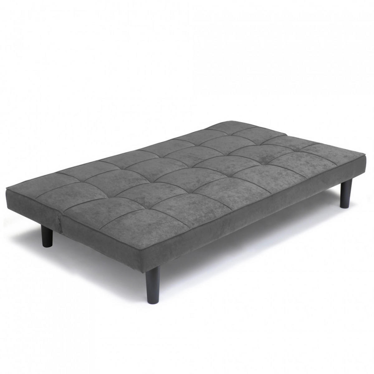 2-SITZER Sofabett Giada - Hellgrau - Grau, Textil (179/76/91cm) - Pasmara