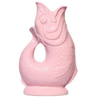 KARAFFE mit „Gluck-Gluck“-Geräusch 27,5/17/9,5 cm - Hellrosa, Keramik (1.2L) - Gluckigluck