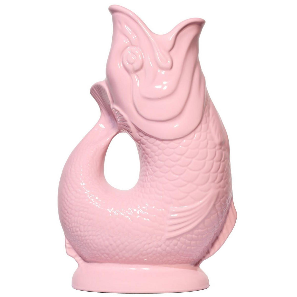 KARAFFE mit „Gluck-Gluck“-Geräusch 27,5/17/9,5 cm - Hellrosa, Keramik (1.2L) - Gluckigluck