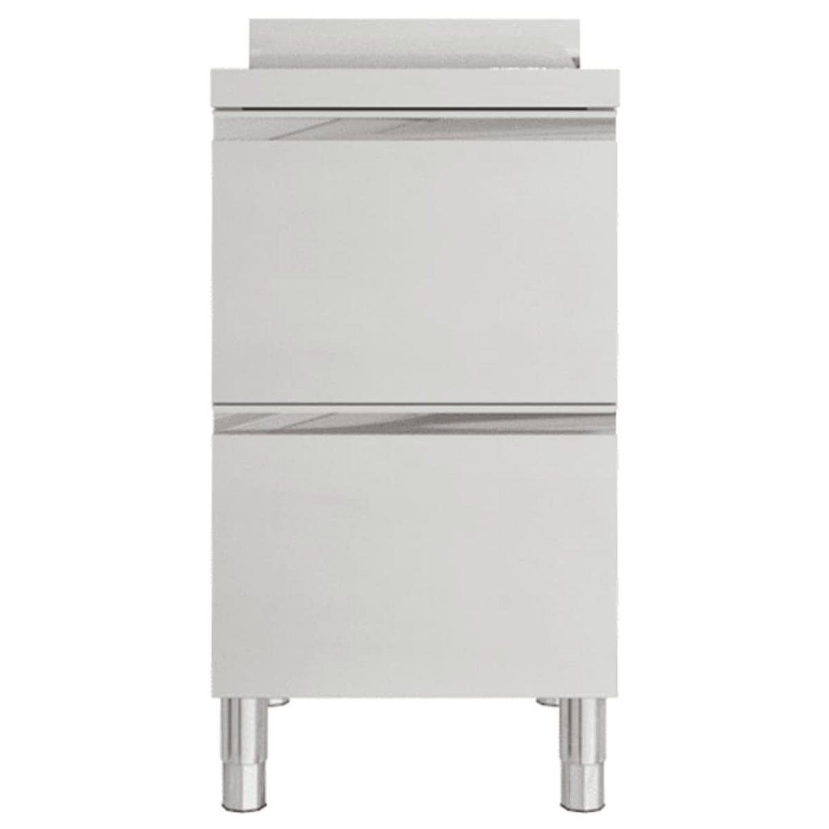 KÜCHENSCHRANK Gewerbe Mit 2 Schubladen 50/60/96 Cm - Silberfarben, Metall (60/96/50cm) - vidaXL