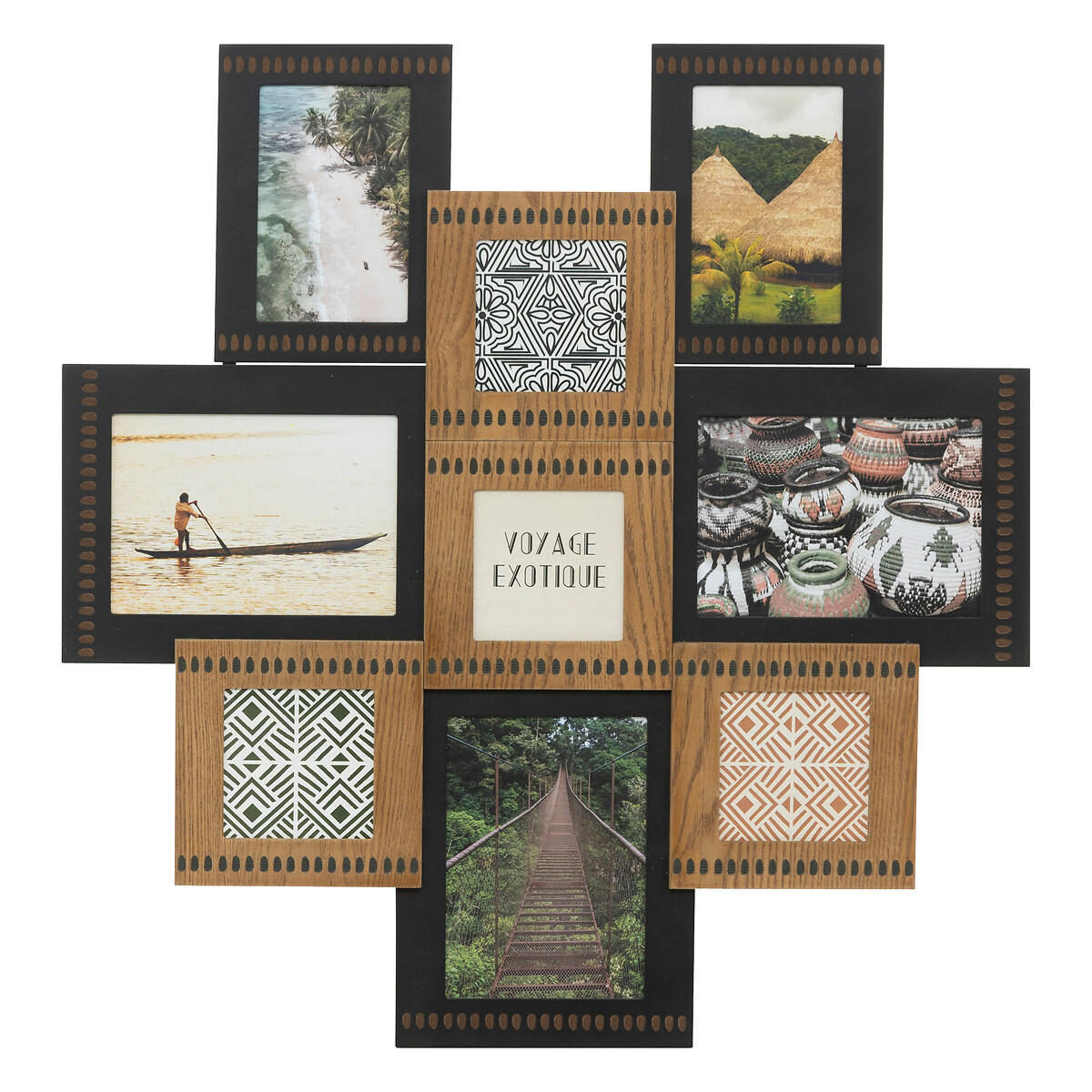 MULTIRAHMEN Paula 57,5/60 cm - Schwarz, Holzwerkstoff (57.5/60/57.5cm) - Atmosphera Createur d´interieur