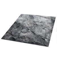 TISCHPLATTE 50x50 cm – Felsstruktur - Grün, Glas (50/50/0.4cm) - Wallfluent