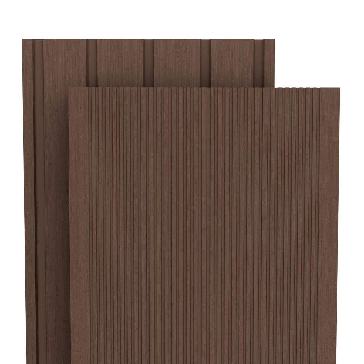 TERRASSENDIELEN WPC Braun 2 m² - Braun, Kunststoff (220/14.6/2.5cm) - Juskys