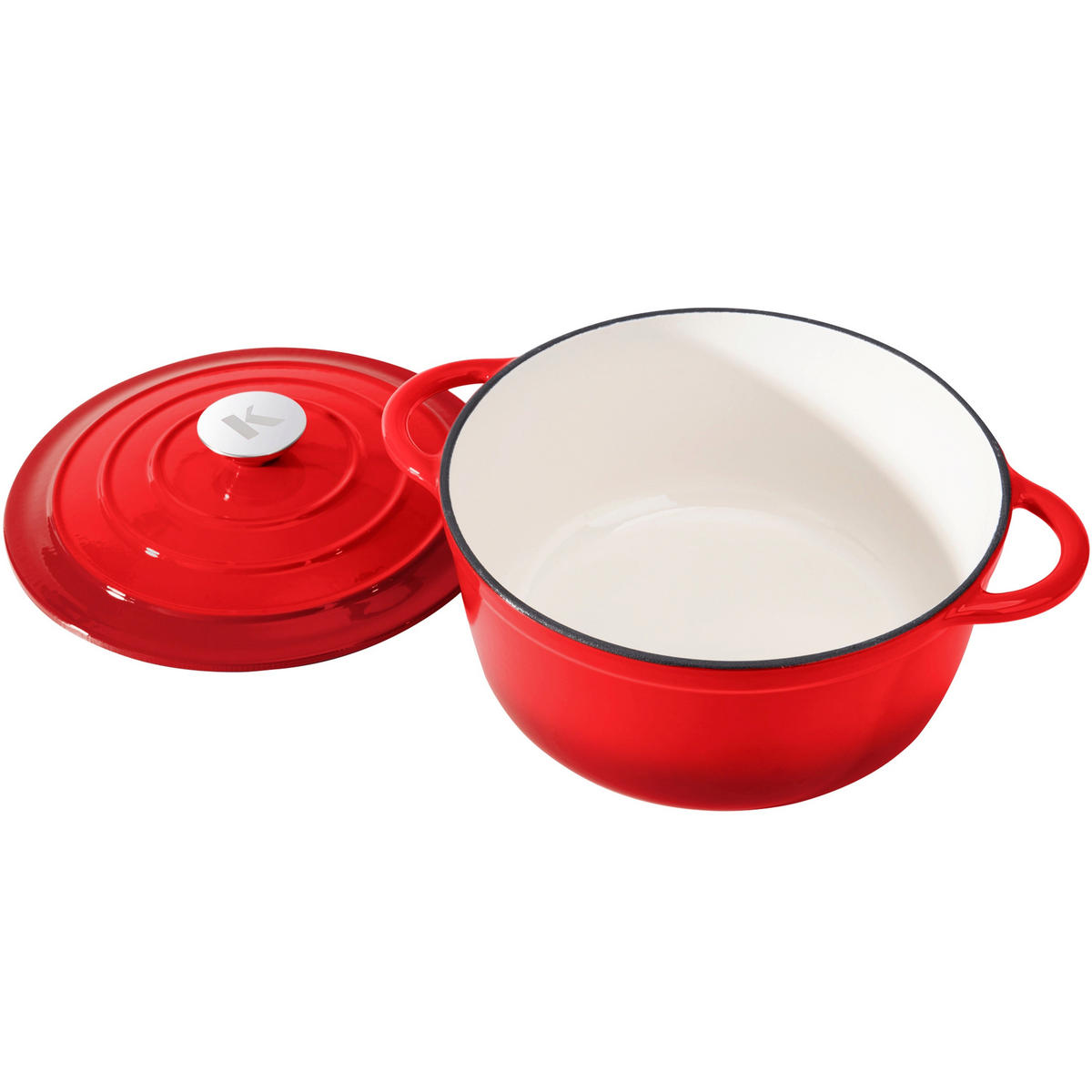BRÄTER Gusseisen 5 L - Rot, Metall (33.5/26/17.5cm) - KLAMER