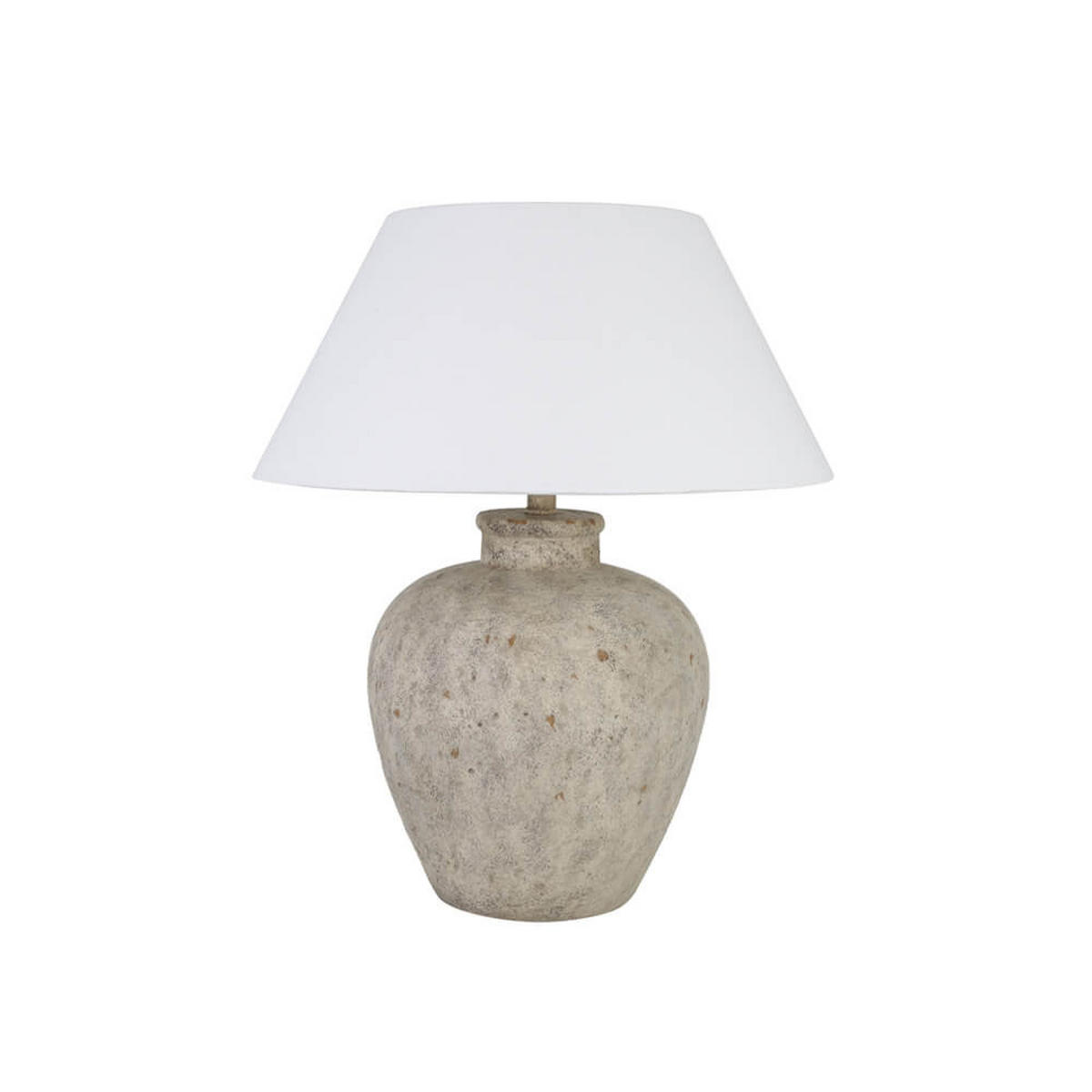 TISCHLAMPE LENE - Weiß, Große Tischlampe - Weiß, Holz/Kunststoff (50/50/62cm) - Home Deluxe